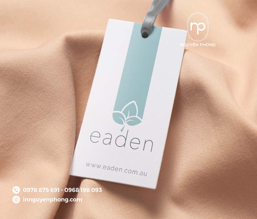 Mẫu tag quần áo tối giản 